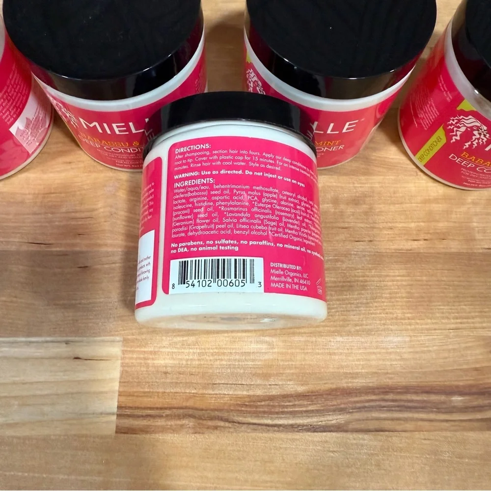 Mielle Babassu & Mint Deep Conditioner Organics - 8 fl oz bulk 5 pieces bulk